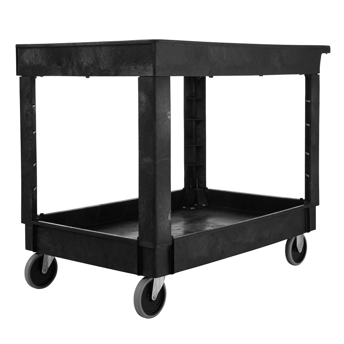 Black Medium Lipped Shelves Utility Cart T41691