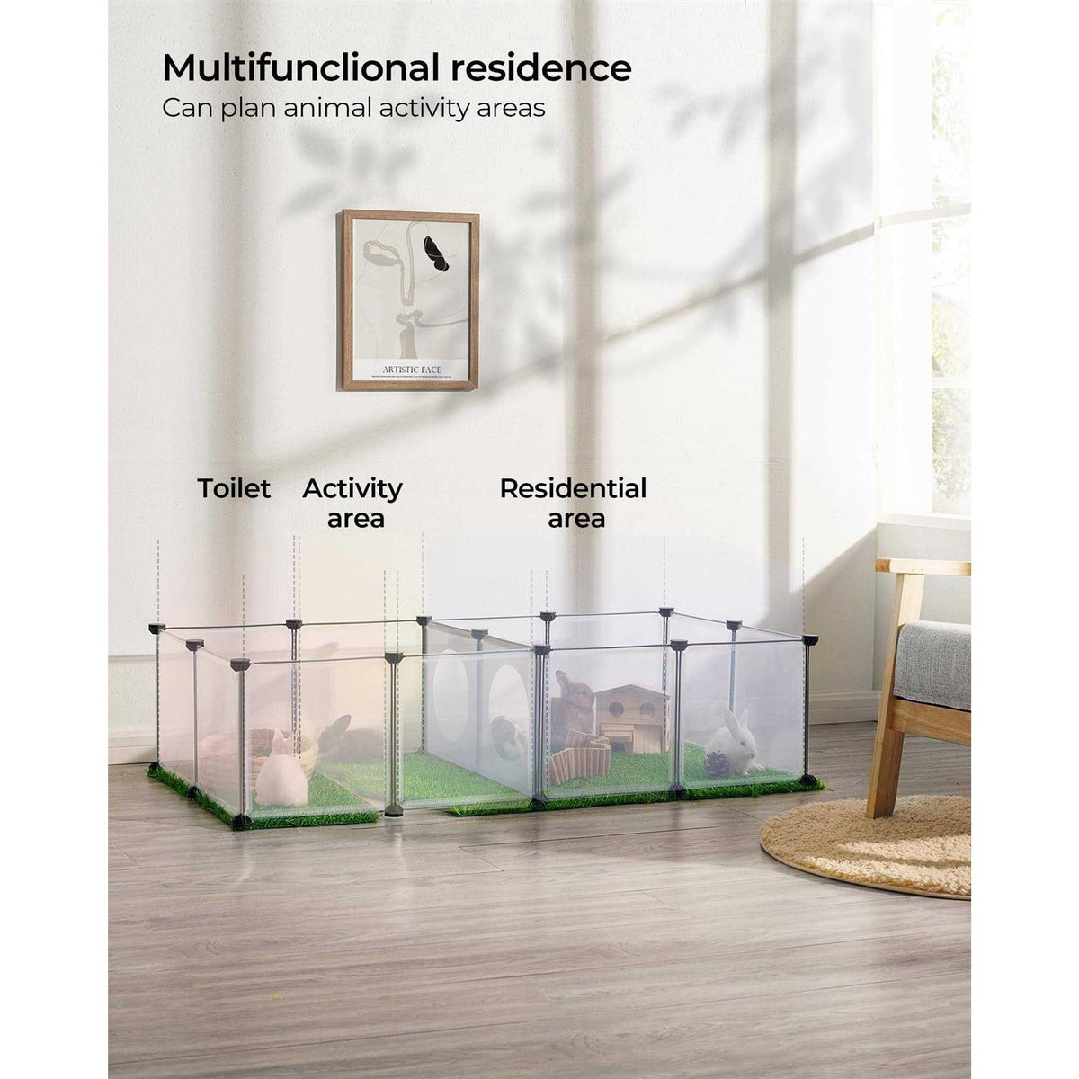 Small Animal Playpen Indoor Exercise Fence E4883