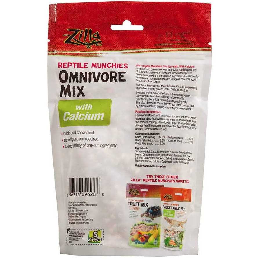 Reptile Munchies Omnivore Mix with Calcium H989