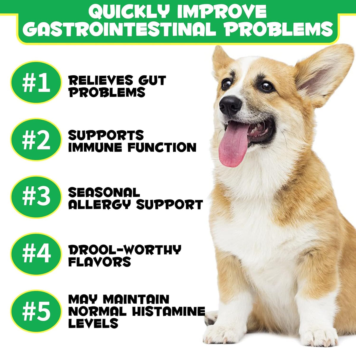 120 Soft Chews Duck Flavor Probiotics for Dogs F774366