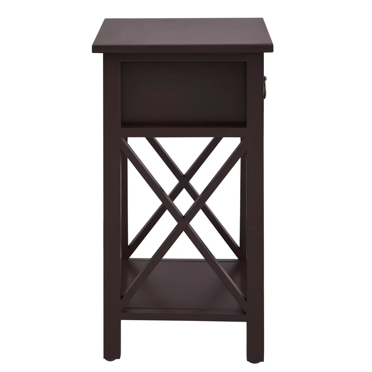 Wooden Nightstand with Drawer V58630