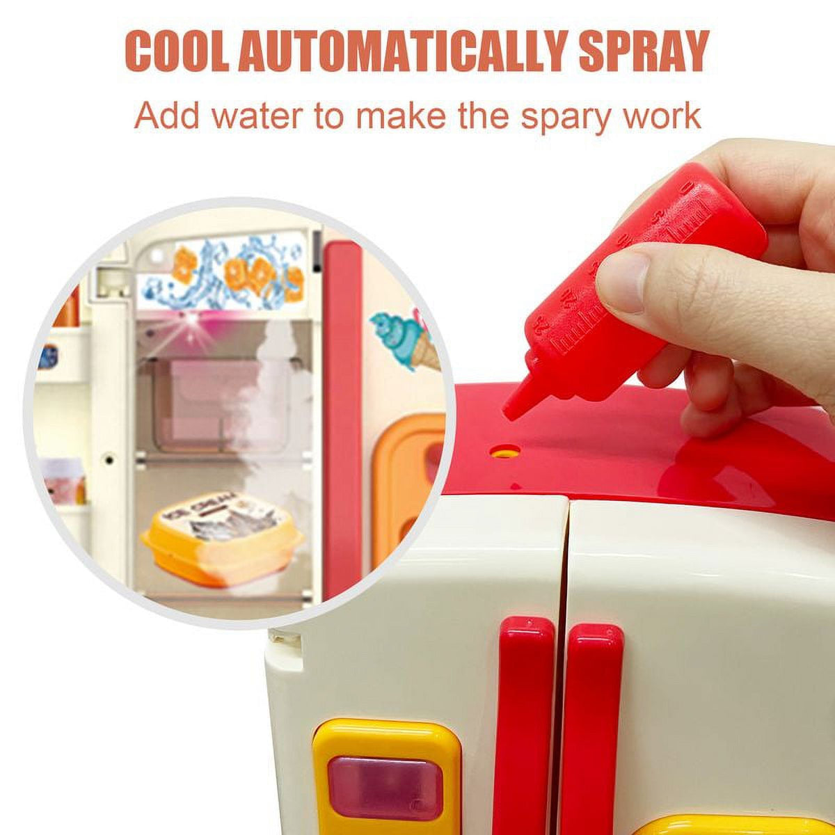 39 PCS Red Kids Play Refrigerator U226153