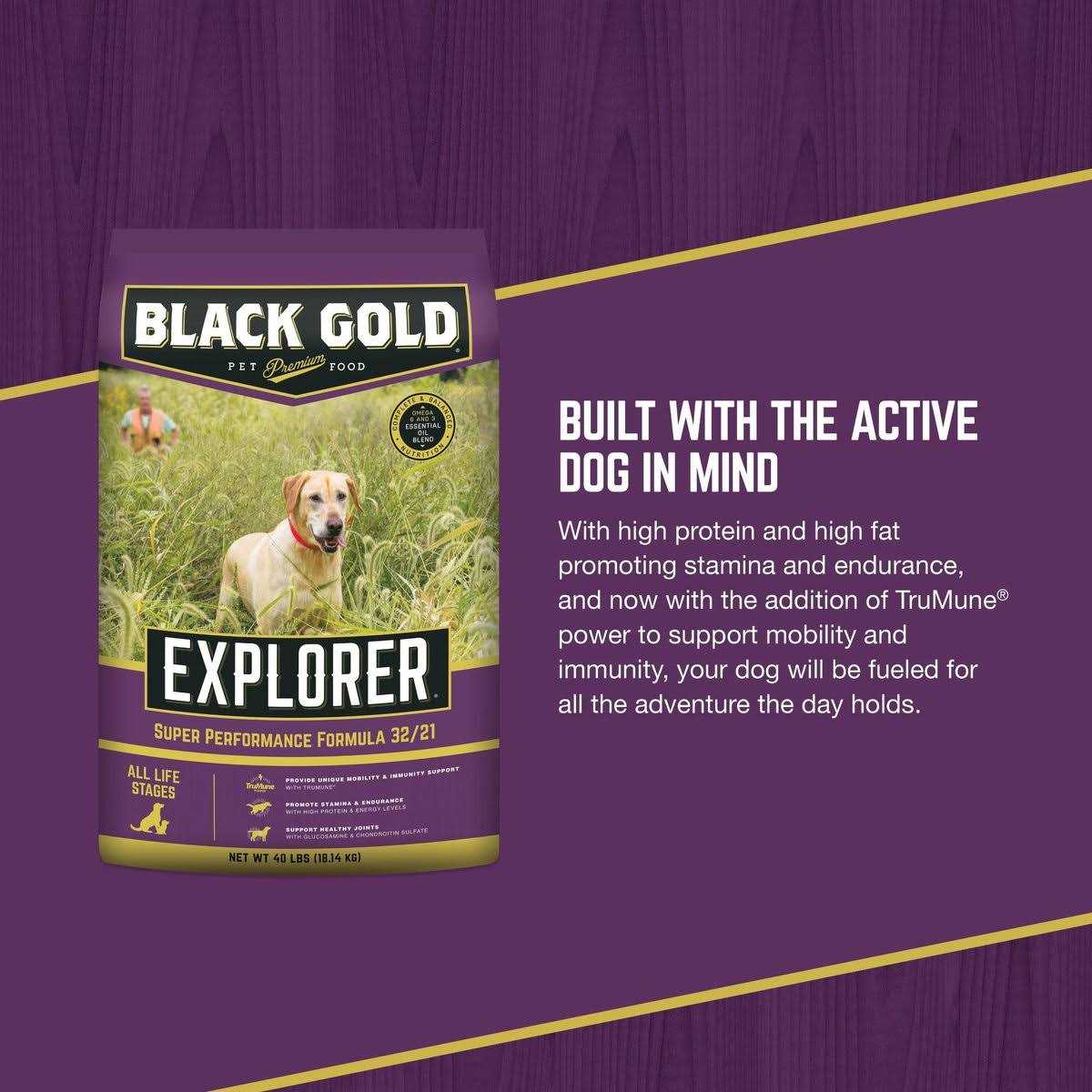 Black Gold Explorer Dry Dog Food C808550