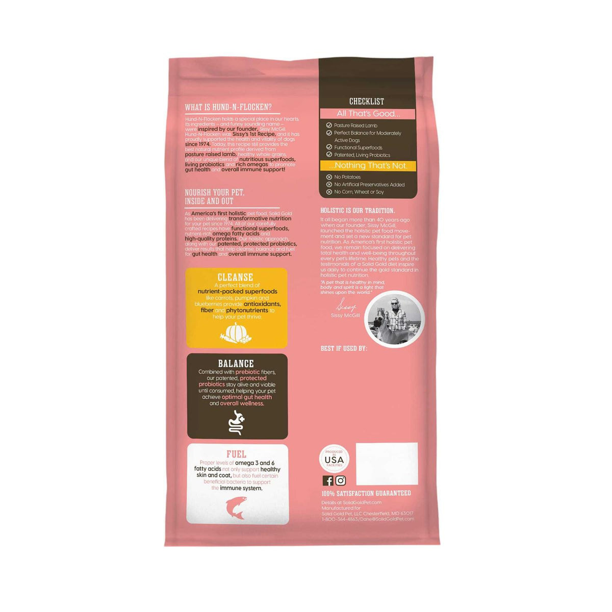 Solid Gold Hund-N-Flocken Dry Dog Food Lamb L50311