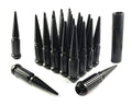 24 PC 12x1.5 Black Lug Nuts Kit U480291