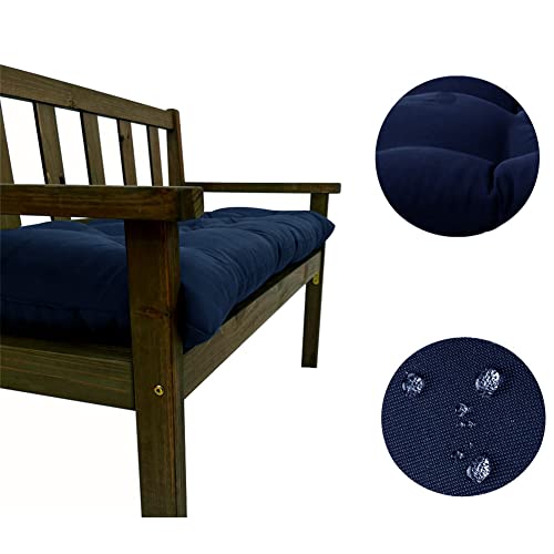 Waterproof Bench Cushion with Ties (47.2*19.7inch, burgundy) X26084