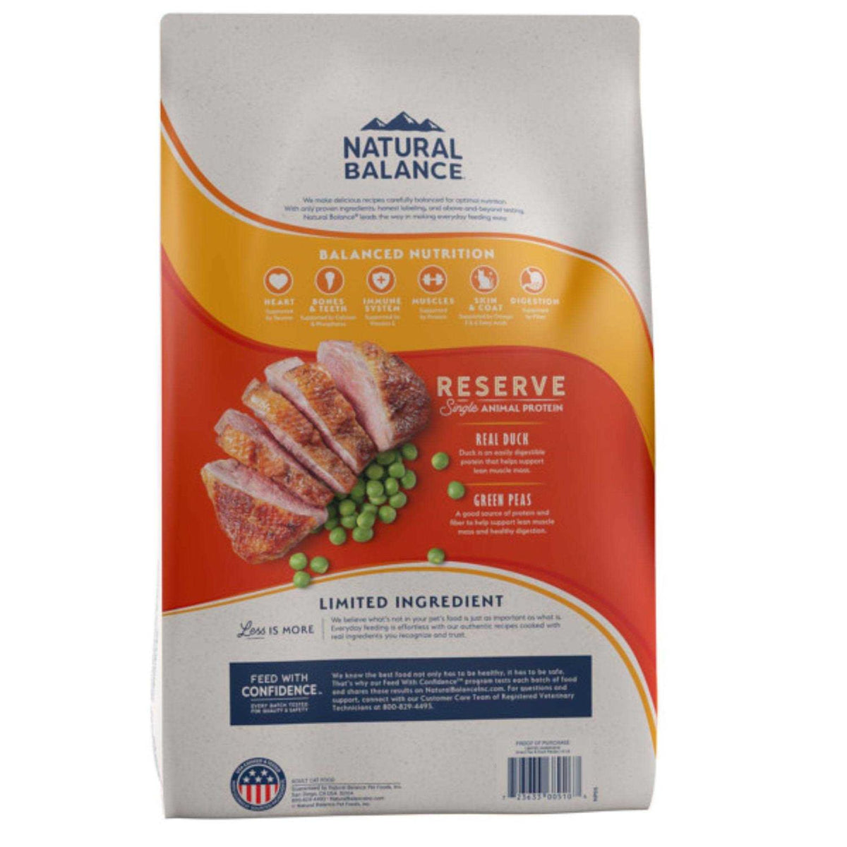 Limited Ingredient Duck & Green Pea Grain-Free Dry Cat Food E932867