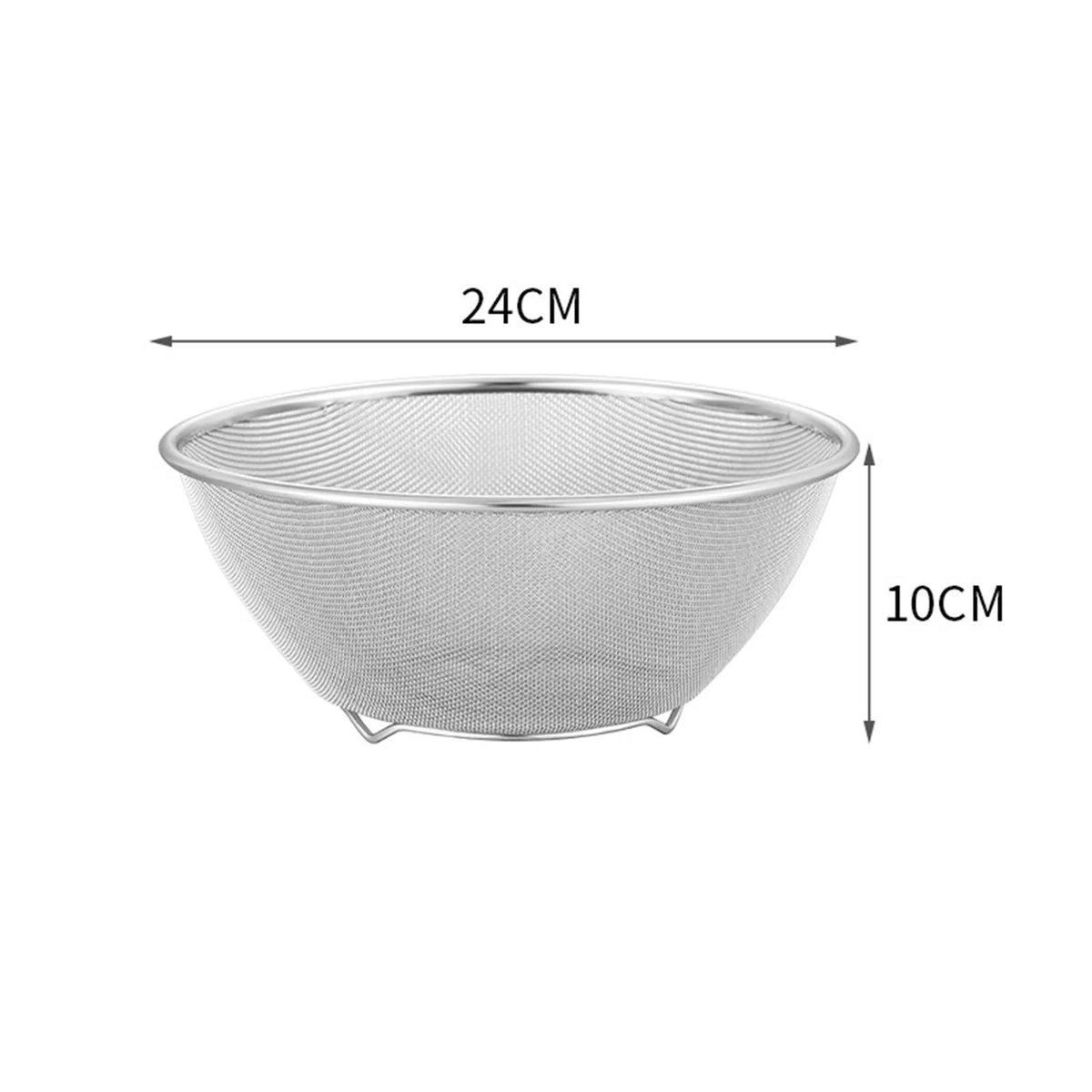 304 Stainless Steel Colander with Bowl Set of 2 F922