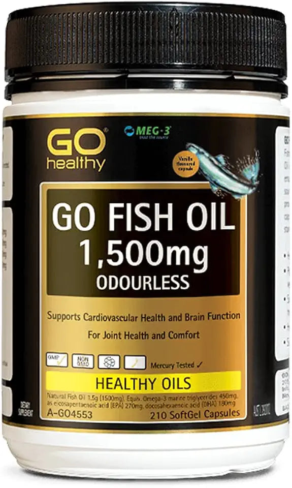 Odourless Fish Oil 1500mg 210 Capsules K81320