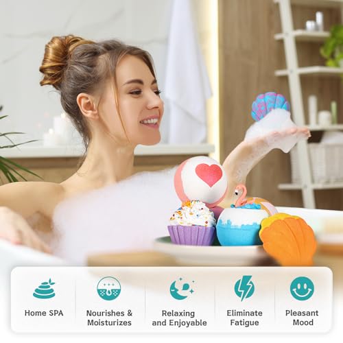 6pcs Handmade Bubble Bath Bombs D28118