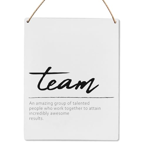 Office Motivational Wood Hanging Sign 8x10 Inch T5626
