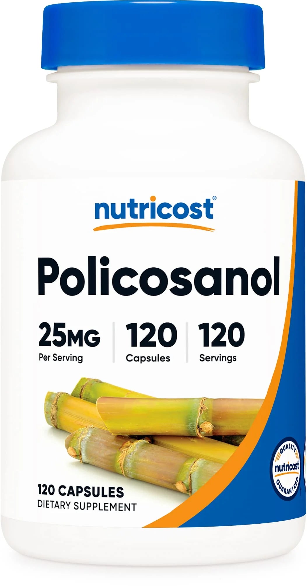 Policosanol 25mg 120 Capsules Gluten Free Vegetarian N1920