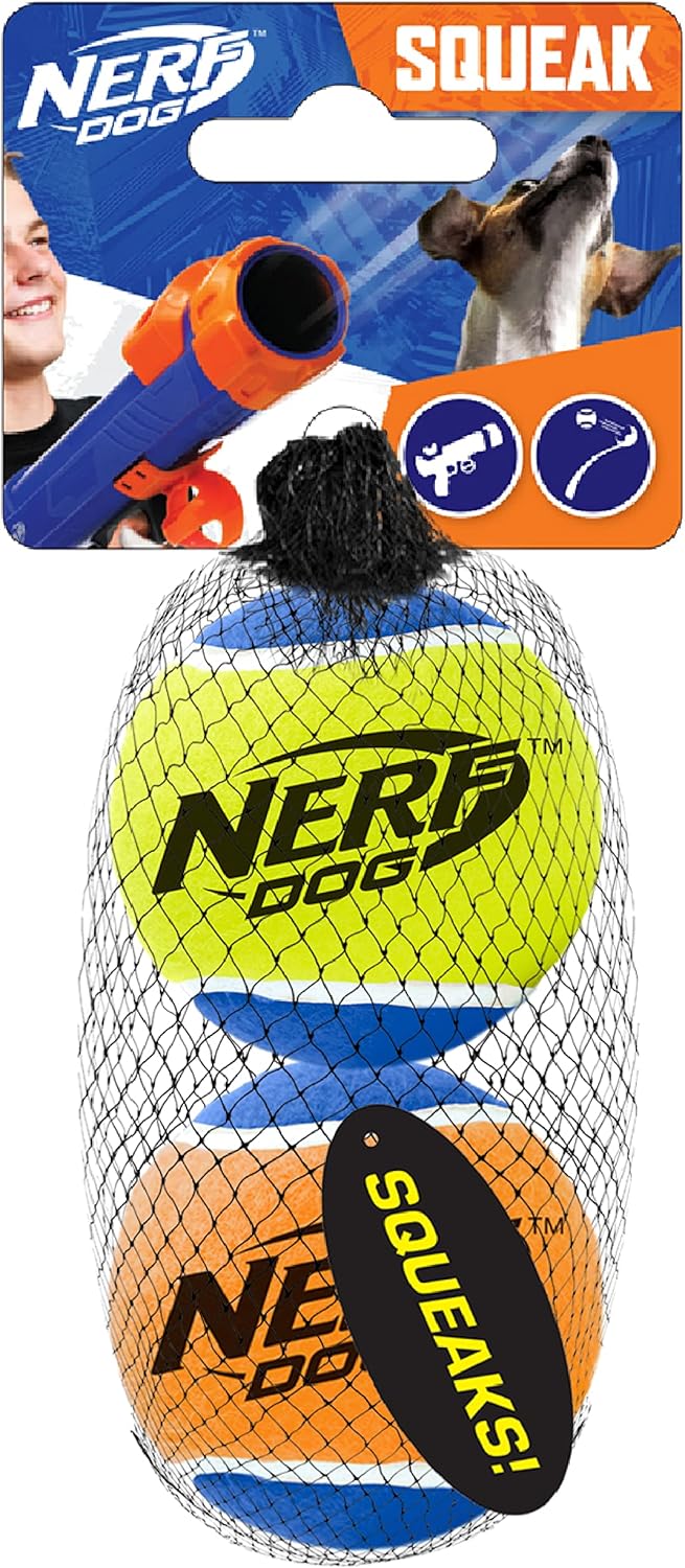 Tennis Ball Dog Toys, 3 Inches, Two Pack W31534