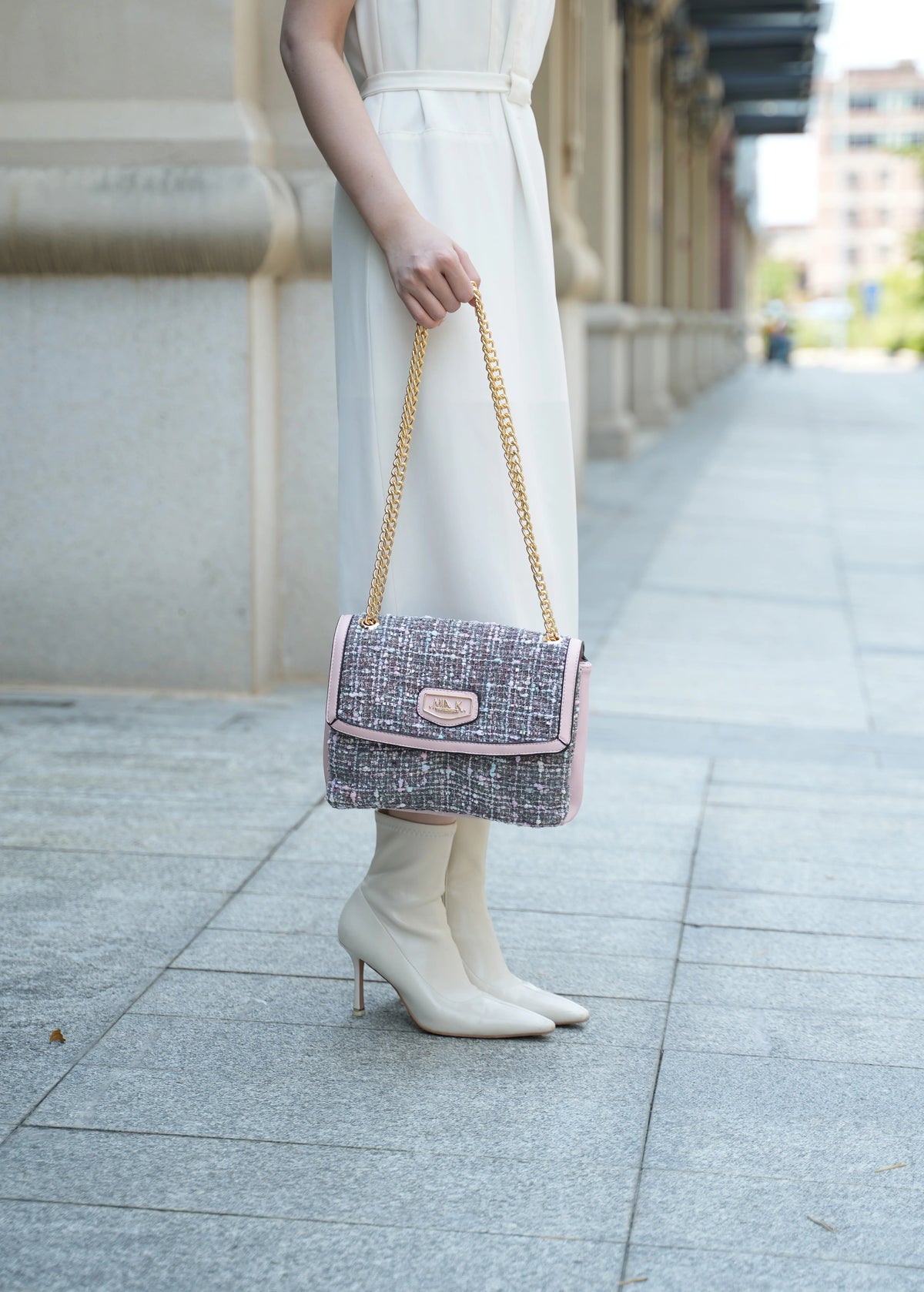 Tweed Womens Shoulder Bag W565