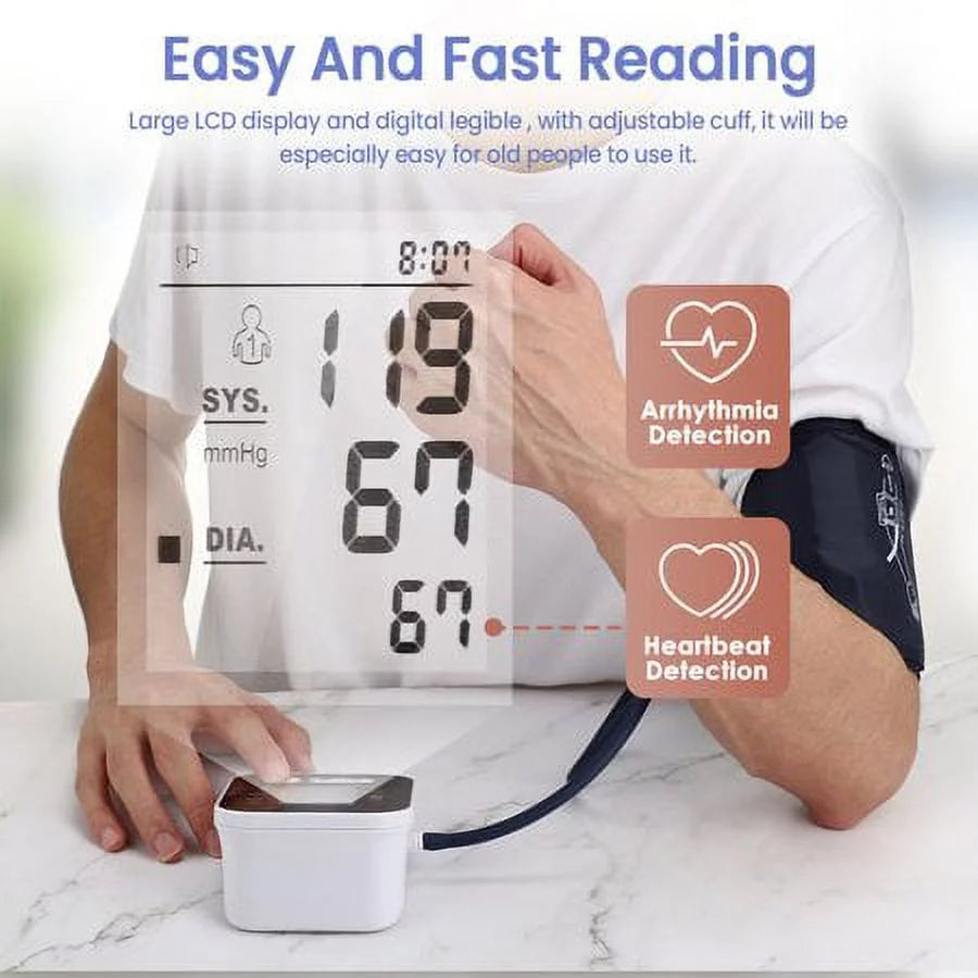 Black Automatic Digital Upper Arm Blood Pressure Monitor L5873