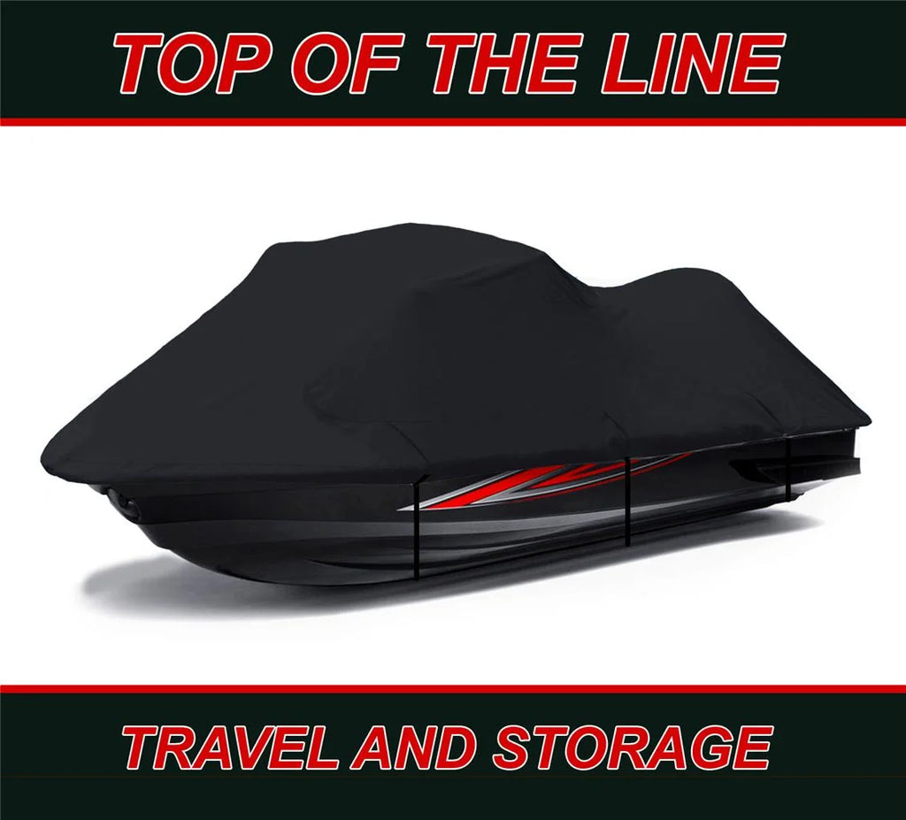 Black Jet Ski PWC Watercraft Cover 1-2 Seater G9569