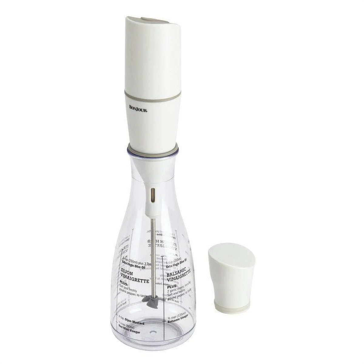 Plastic Salad Dressing Carafe and Handheld Mixer, 12 oz F505402
