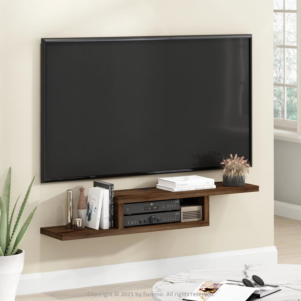 47 Inch Wall Mounted Floating Media Console Q356833