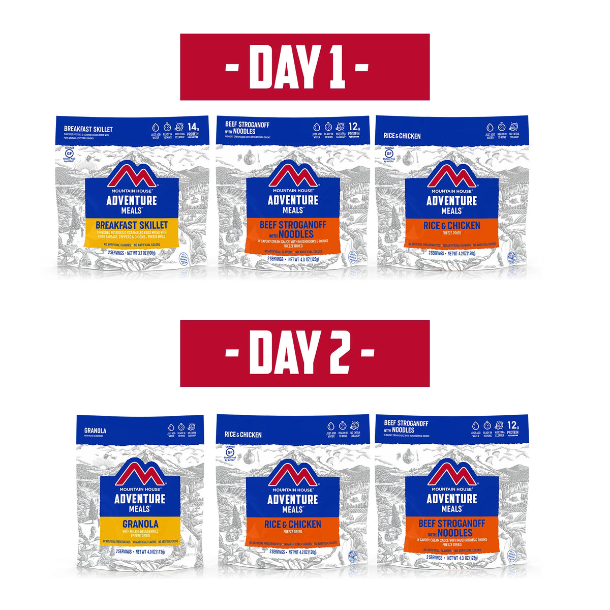12 Servings Emergency Food Kit Z282485