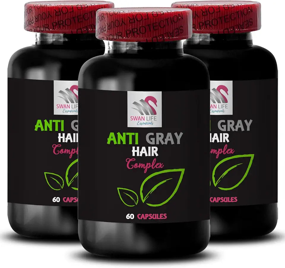 Anti Gray Hair Pills 3 Bottles 180 Capsules W943140