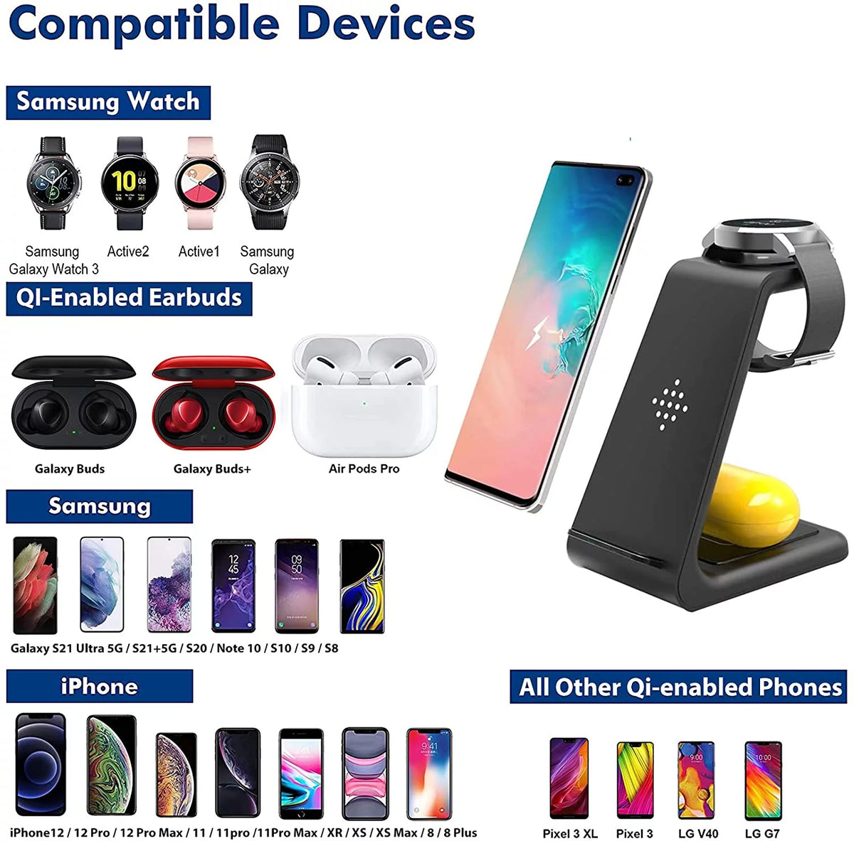 3 in 1 Wireless Charger Stand G4617