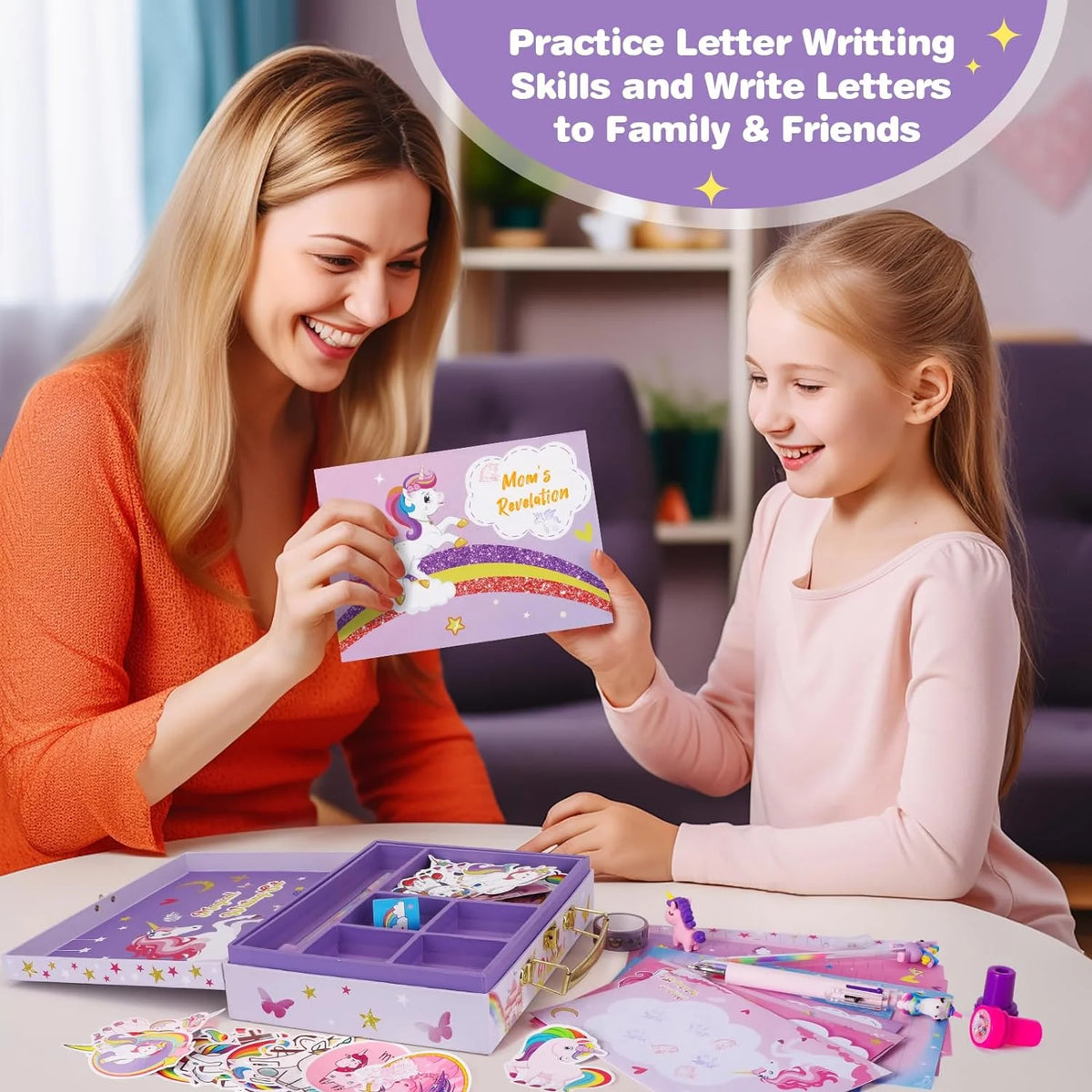 Unicorn Stationary Set with Storage Box O345