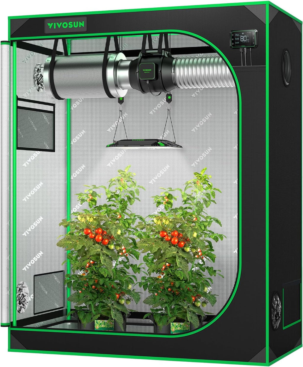 4x2 Grow Tent with Observation Window and Floor Tray F854784