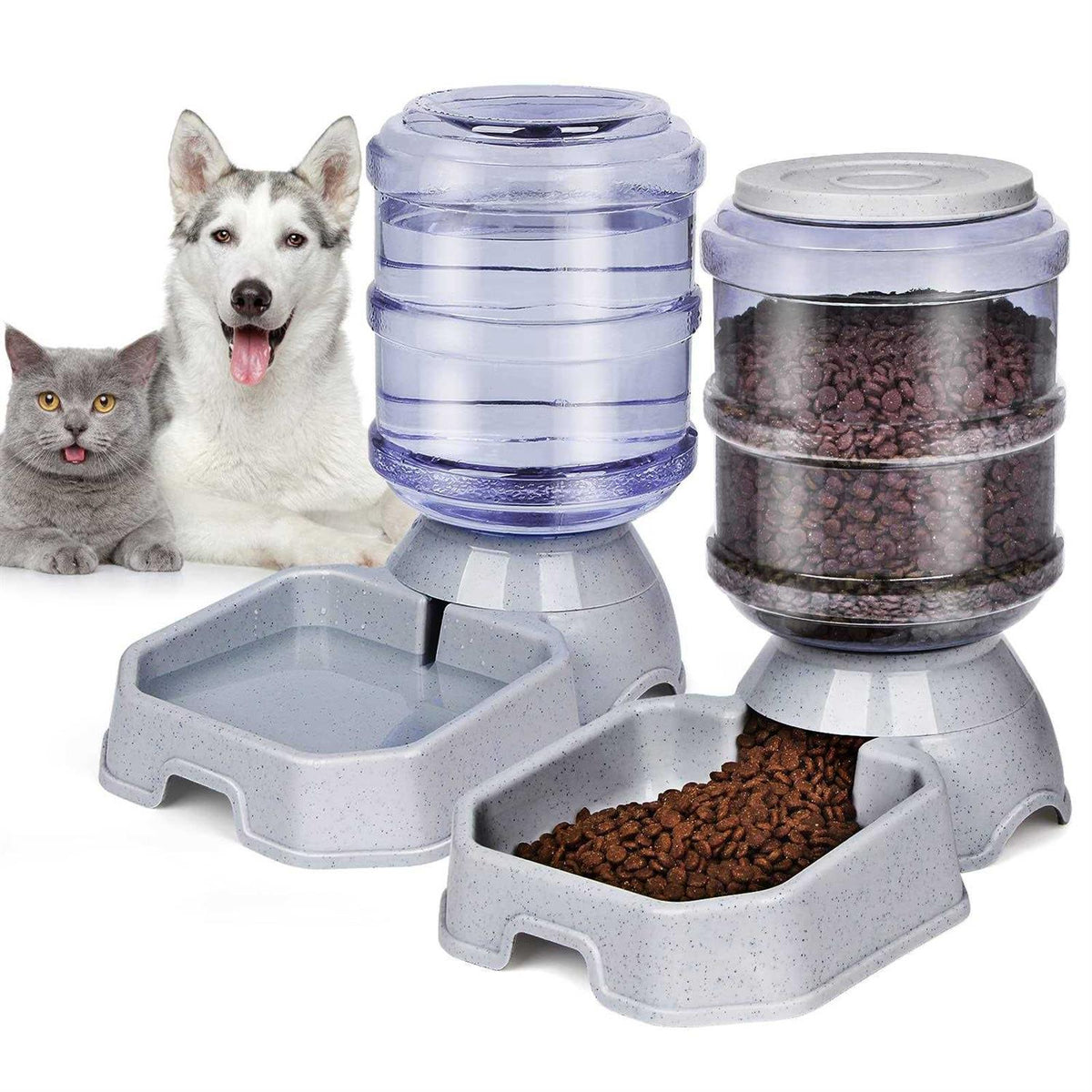 Automatic Pet Feeder and Water Food Dispenser BPA-Free F1496