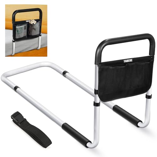 Adjustable Bed Assist Rails with Foam Handle & Double Side Storage Bag M109477