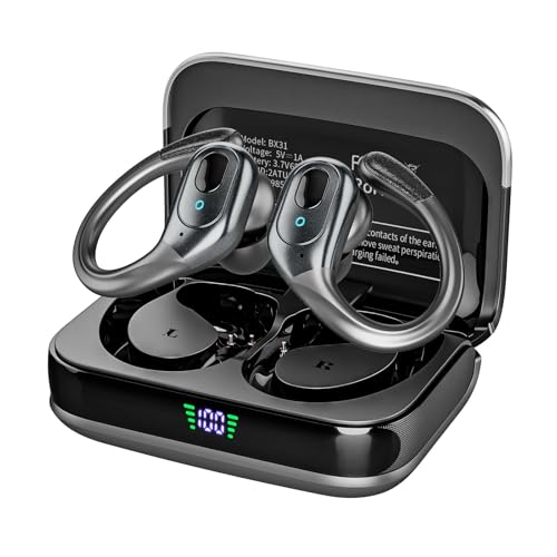 Black IPX7 Waterproof Wireless Bluetooth Earbuds V1164