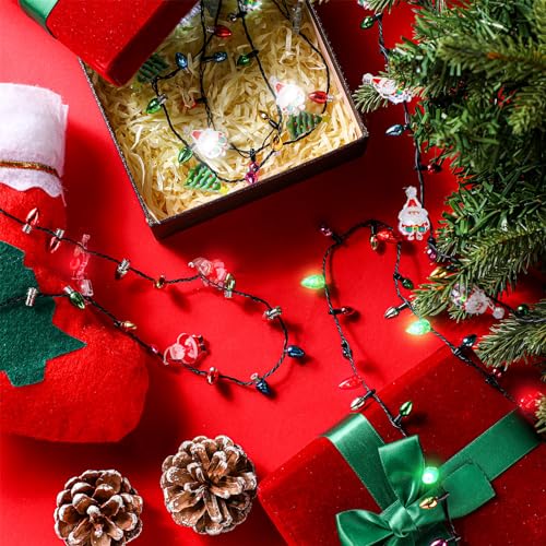 12 Pcs Christmas Light Necklace M70152