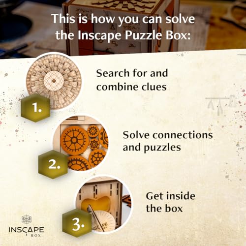 Wooden Puzzle Box with Hidden Compartments S176490