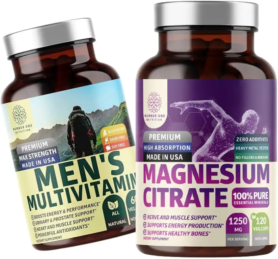 Magnesium Citrate and Men's Daily Multivitamin 2 Pack R201044