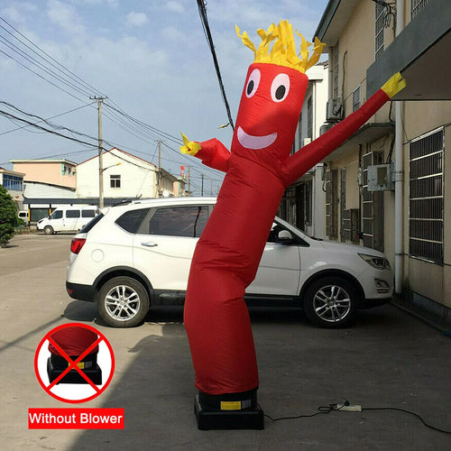 10ft Inflatable Tube Man Set Red Air Wavy Dancer Doll O310430