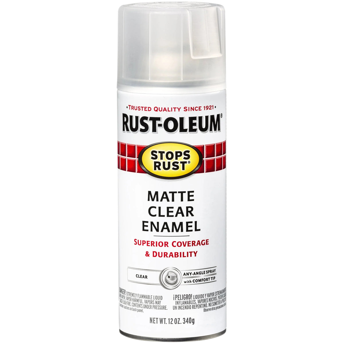 Clear Matte Protective Enamel Spray Paint, 12 oz V216089