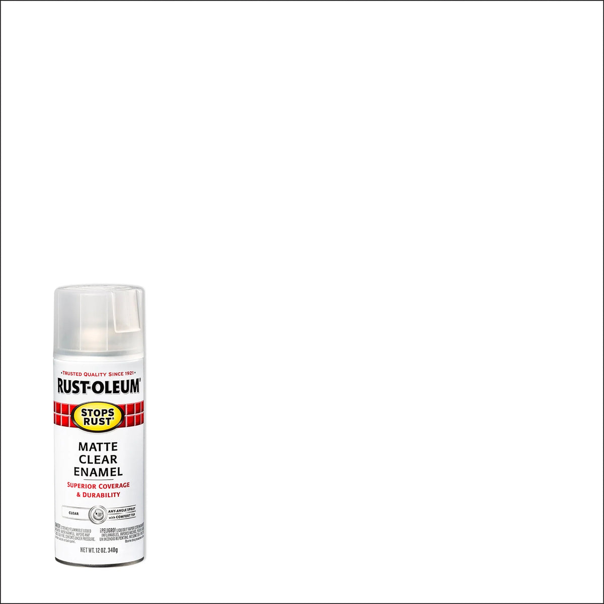 Clear Matte Protective Enamel Spray Paint, 12 oz V216089