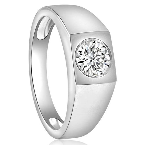 10k White Gold Men's Diamond Wedding Ring Z6544