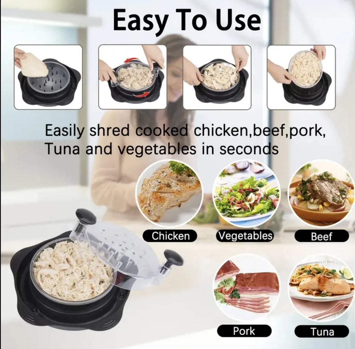 Manual Washable Meat Shredder S552336