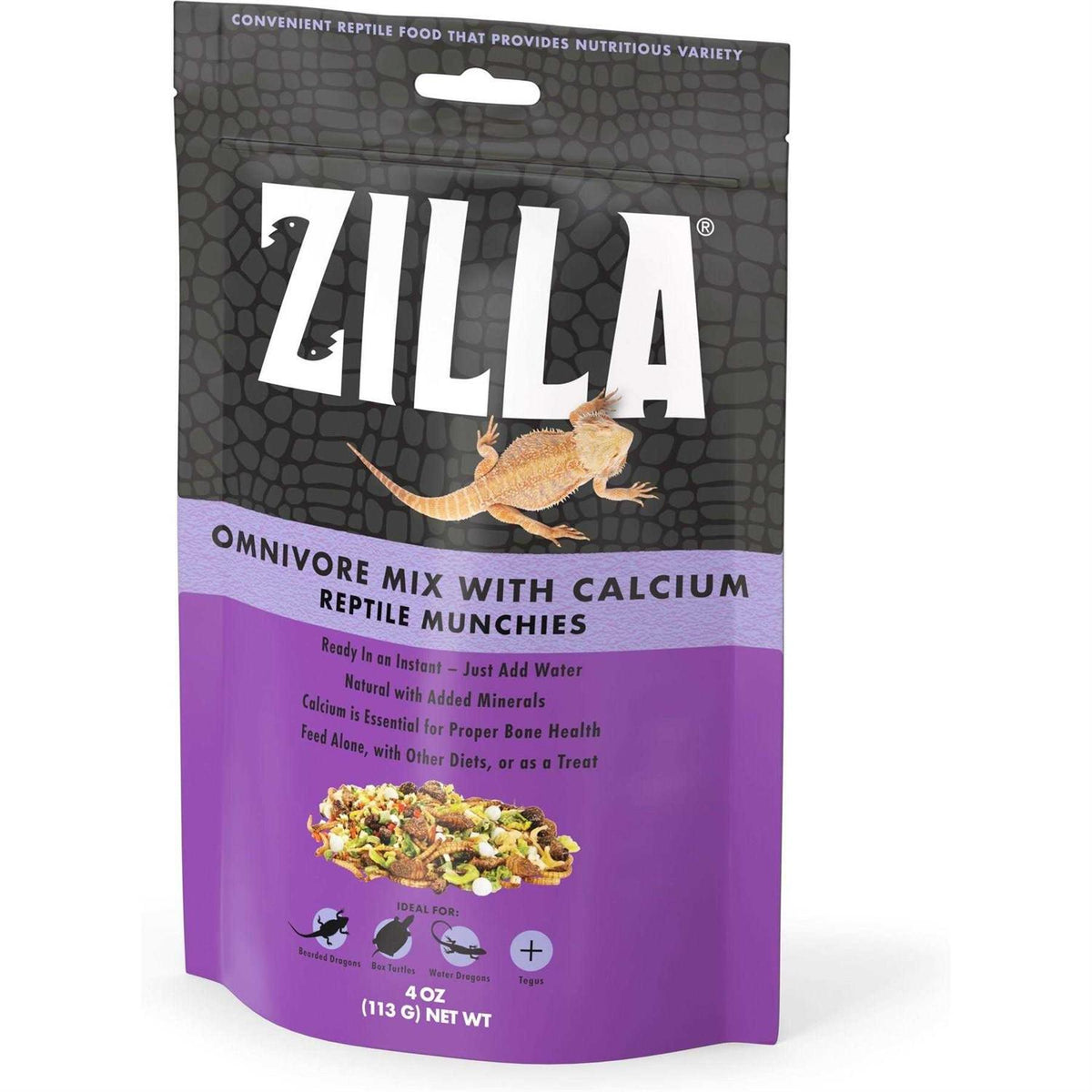 Reptile Munchies Omnivore Mix with Calcium H989