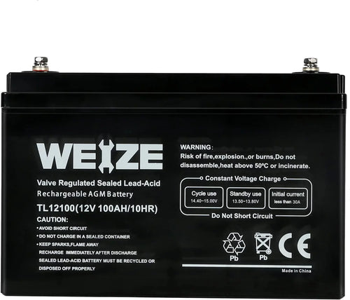 12V 100AH Sealed Lead Acid Deep Cycle SLA AGM Battery I142579