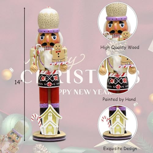 14 Inch Wooden Nutcracker Christmas Decor G57220