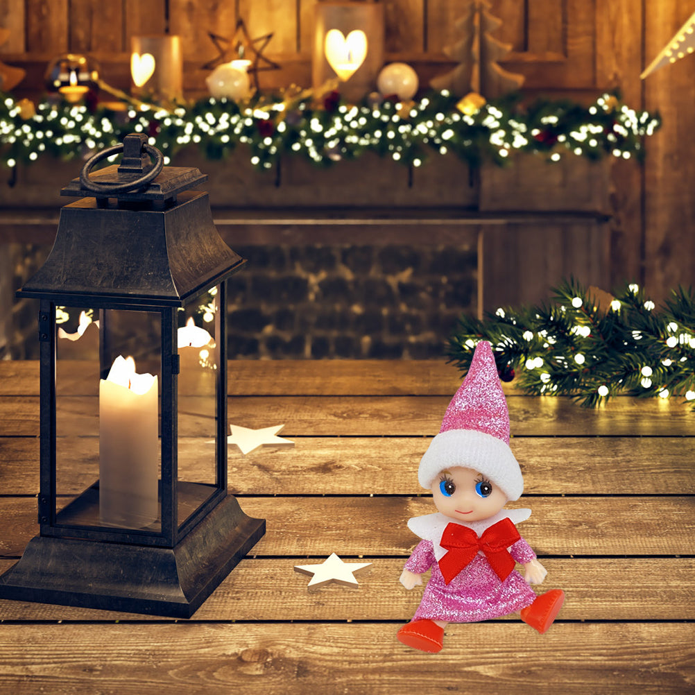 4 Pcs Christmas Elf Doll Toys D63801