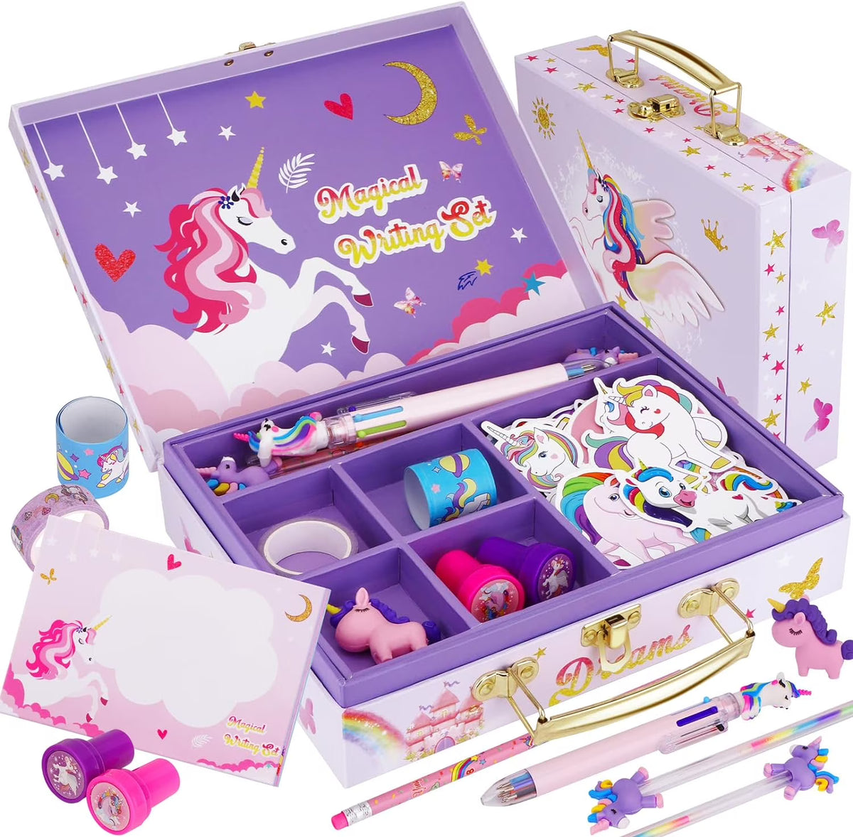 Unicorn Stationary Set with Storage Box O345