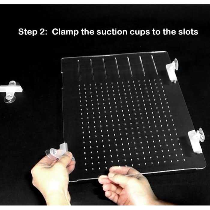 Acrylic Aquarium Divider Kit with Suction Cups J18746