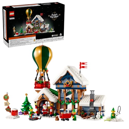 LEGO Icons Santa's Post Office Building Set with Santa Minifigure and 4 Elves Minifigures I2615