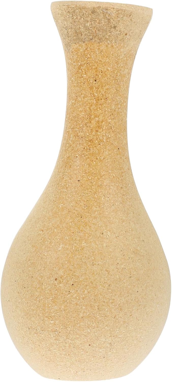 Retro Distressed Wooden Vase S8438