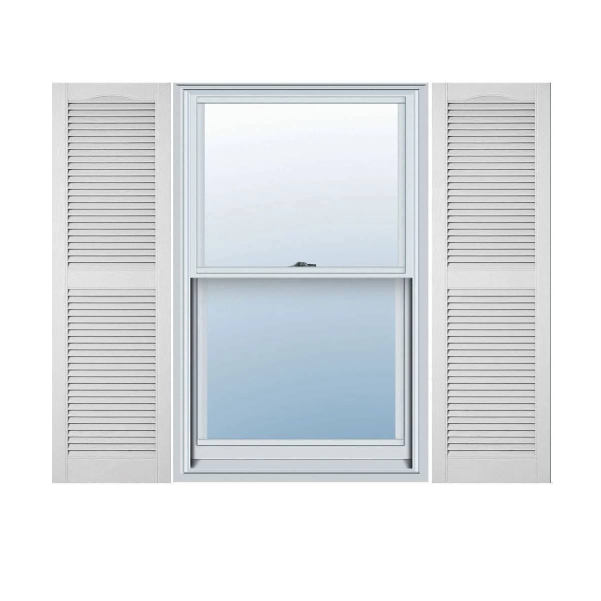14 1/2x22W x 67x22H Vinyl Open Louver Shutters X8975