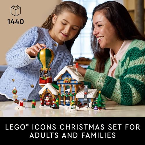 LEGO Icons Santa's Post Office Building Set with Santa Minifigure and 4 Elves Minifigures I2615