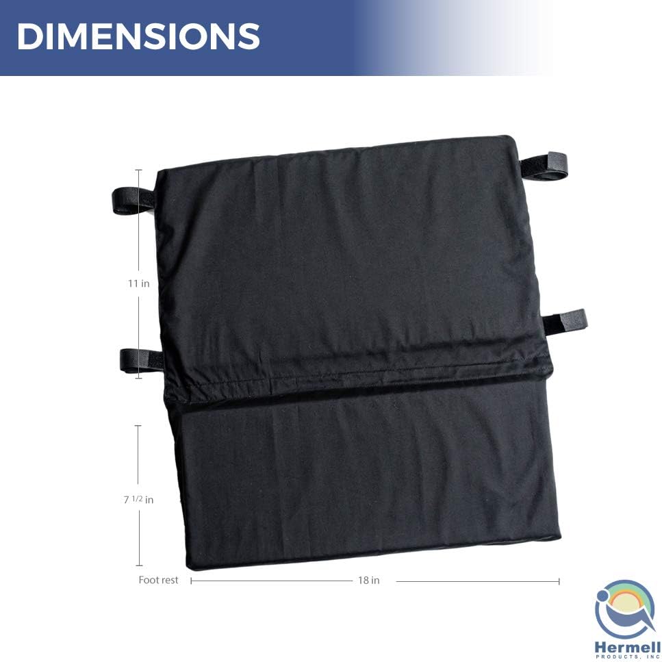 Padded Wheelchair Foot Rest, Black B66589