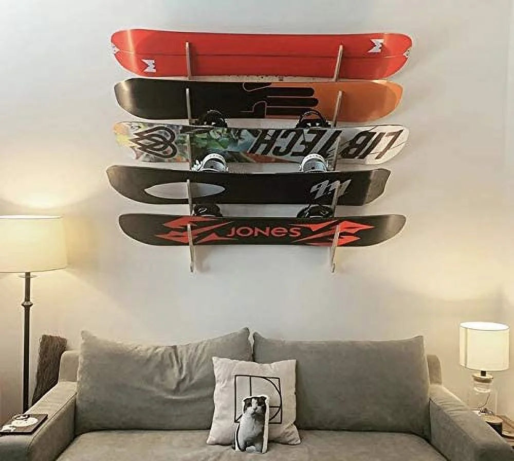 Snowboard Wall Rack (Holds 5) D160358